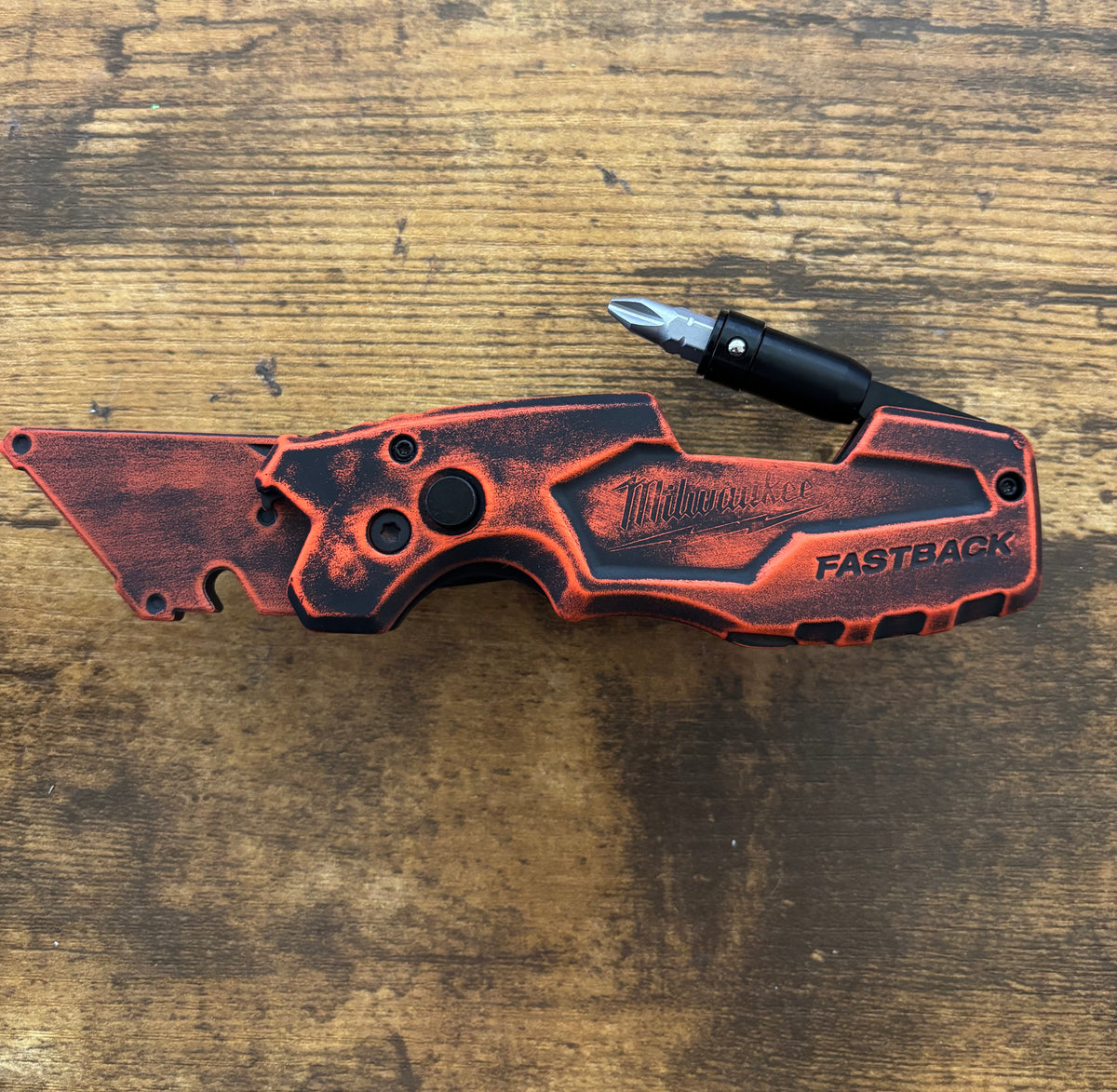 Milwaukee 6in1 Fastback Orange Distress Battleworn