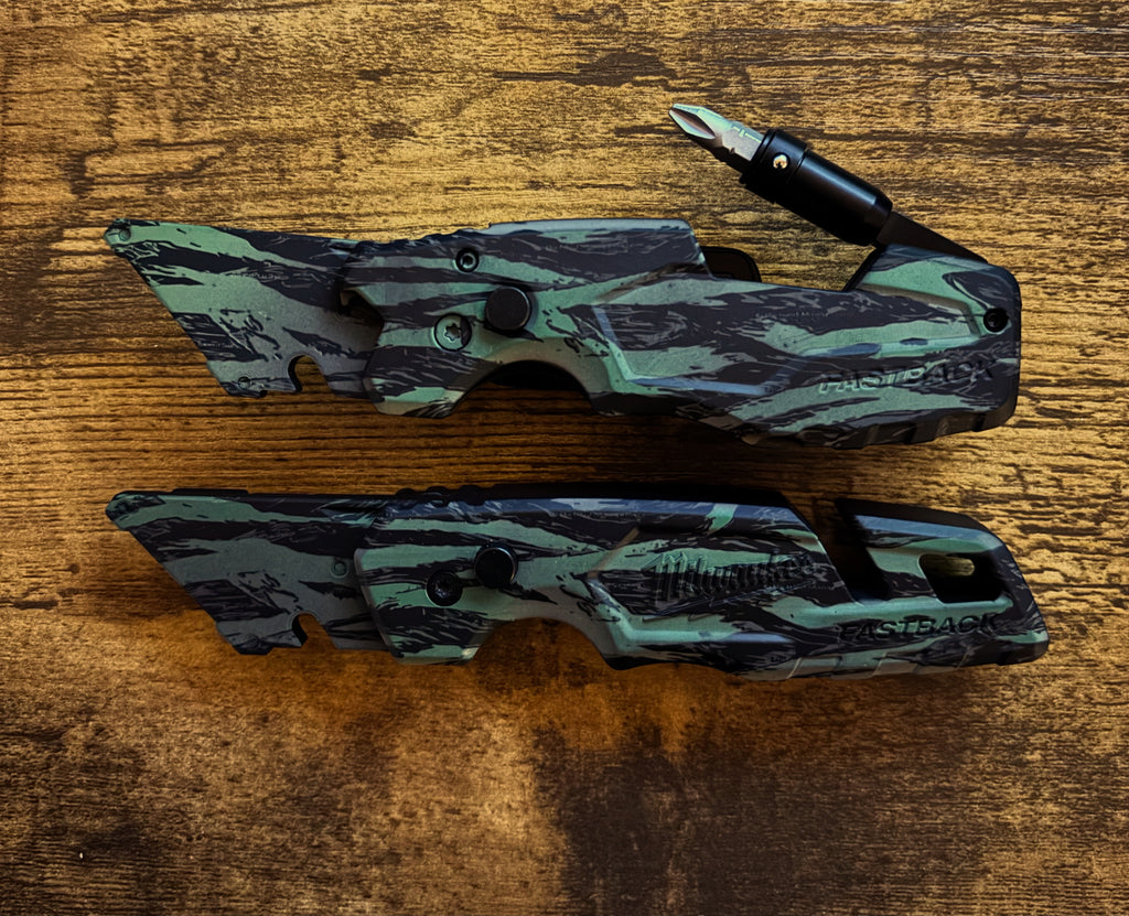Milwaukee Fastback Black Green Tiger Stripe Camo 1502