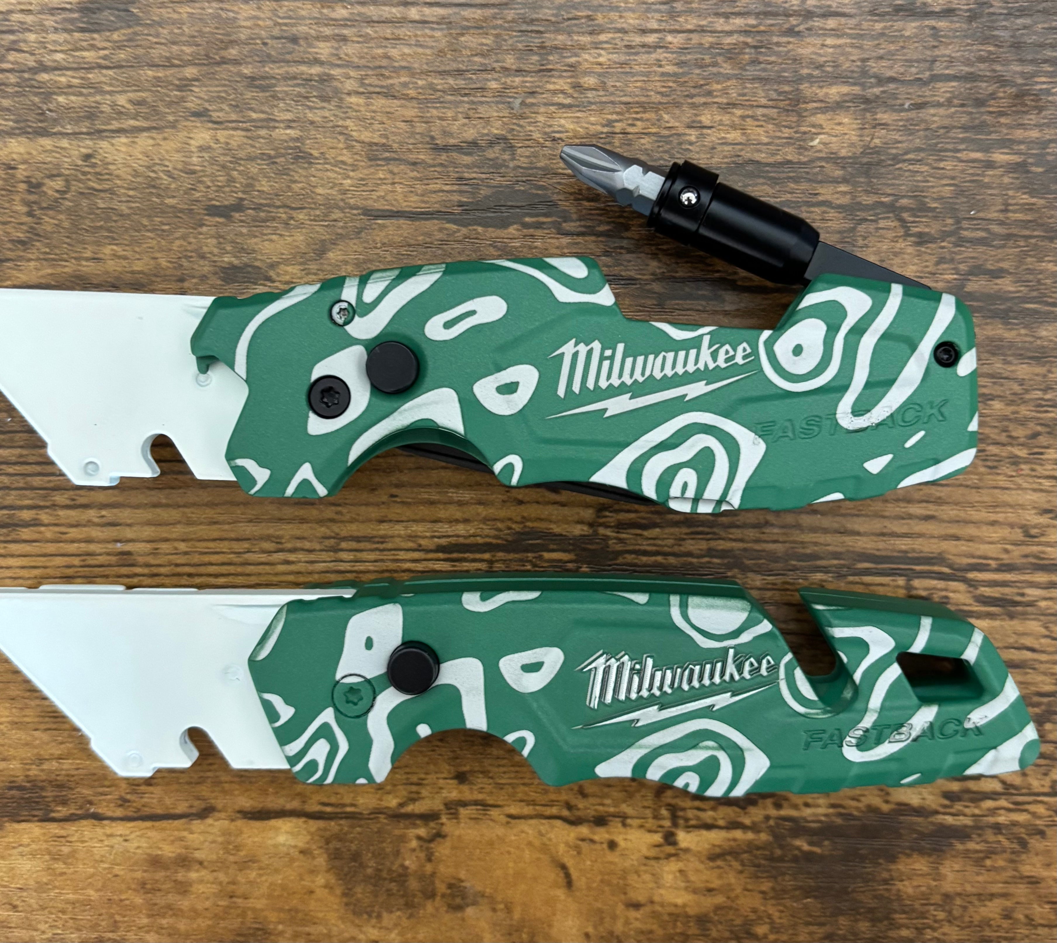 Milwaukee 6in1 Fastback White Green Lando Squiggle