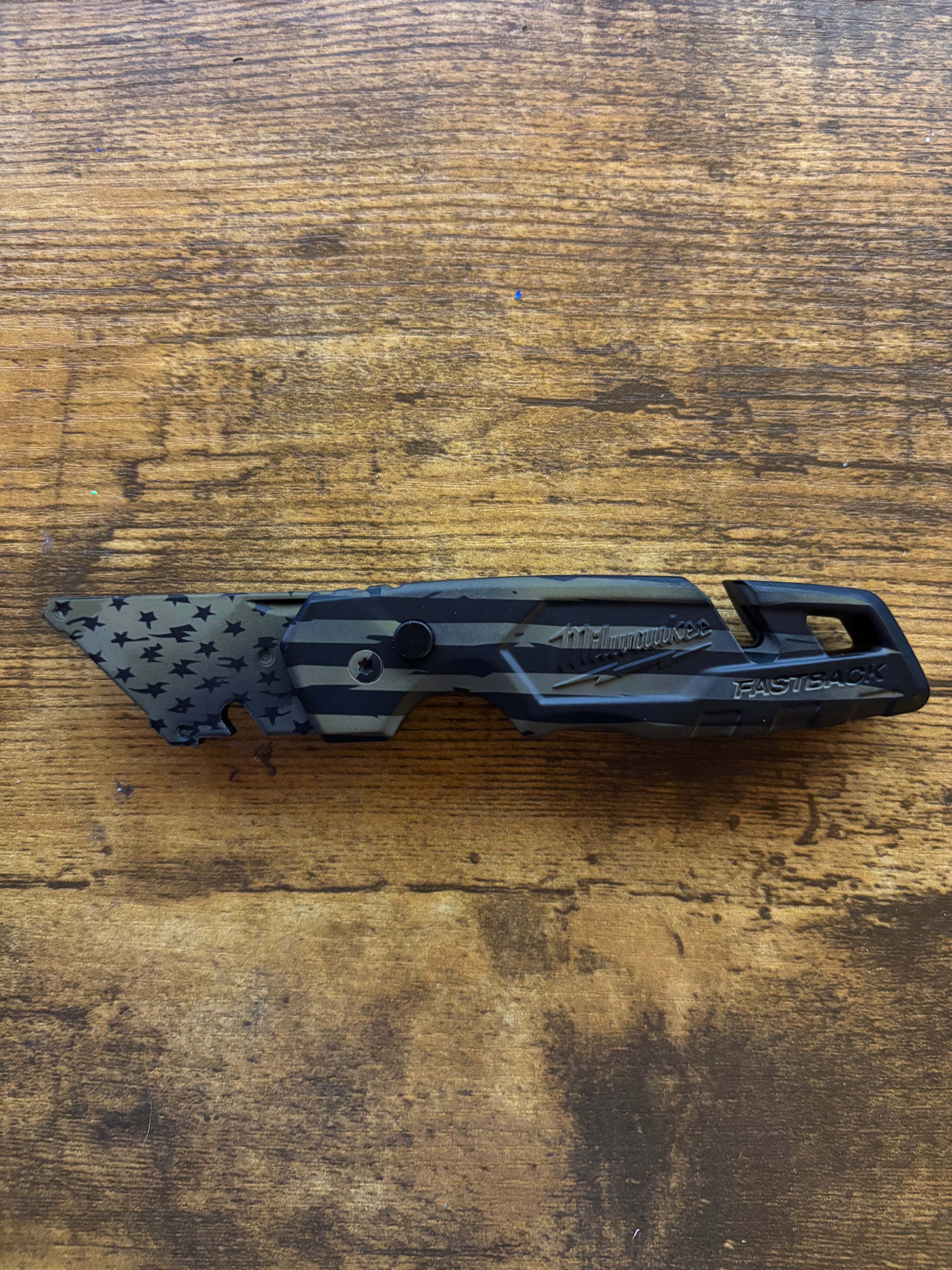 Milwaukee Fastback Black Military Green American Flag 1502