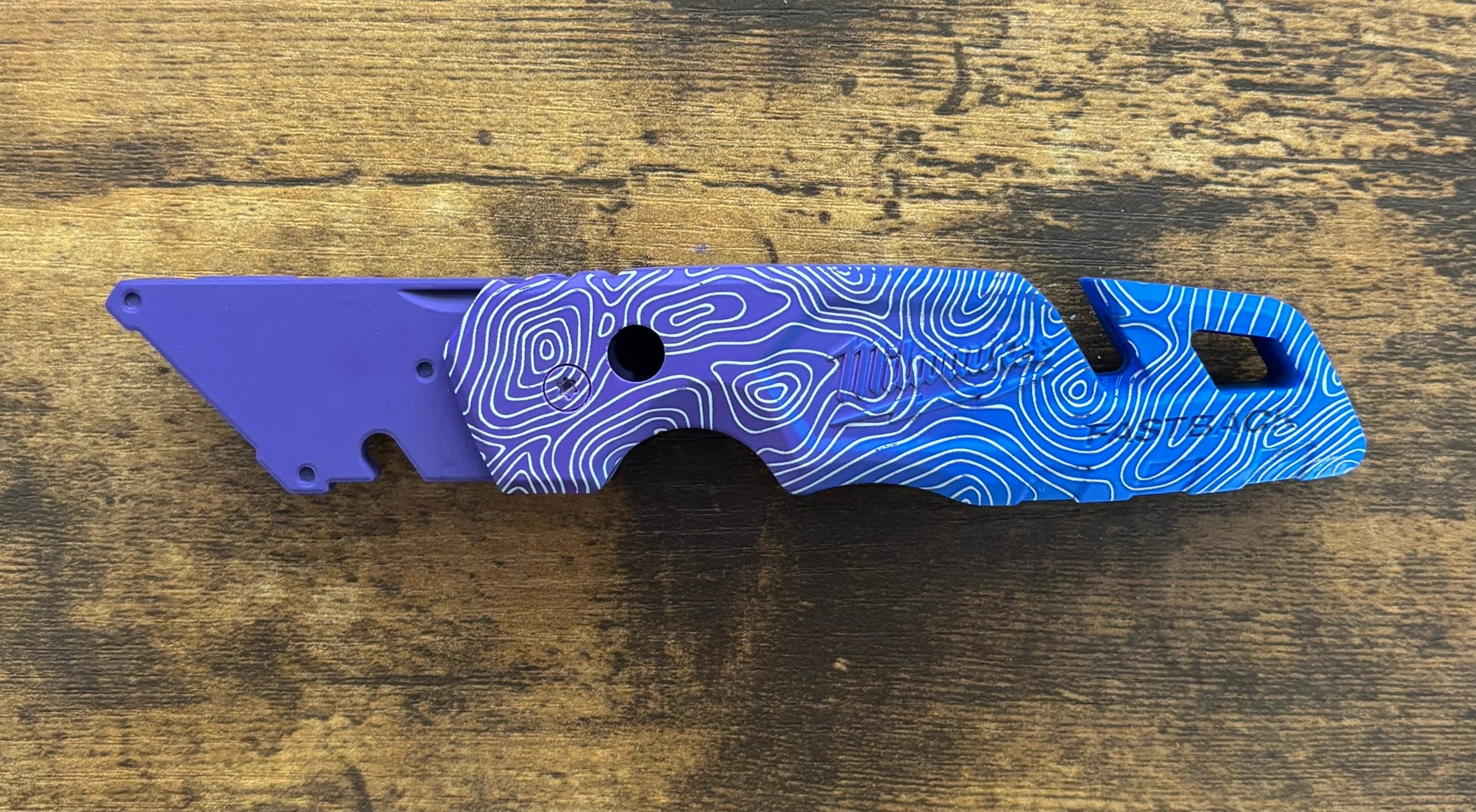 Milwaukee Fastback Purple Blue Fade White TOPO 1502