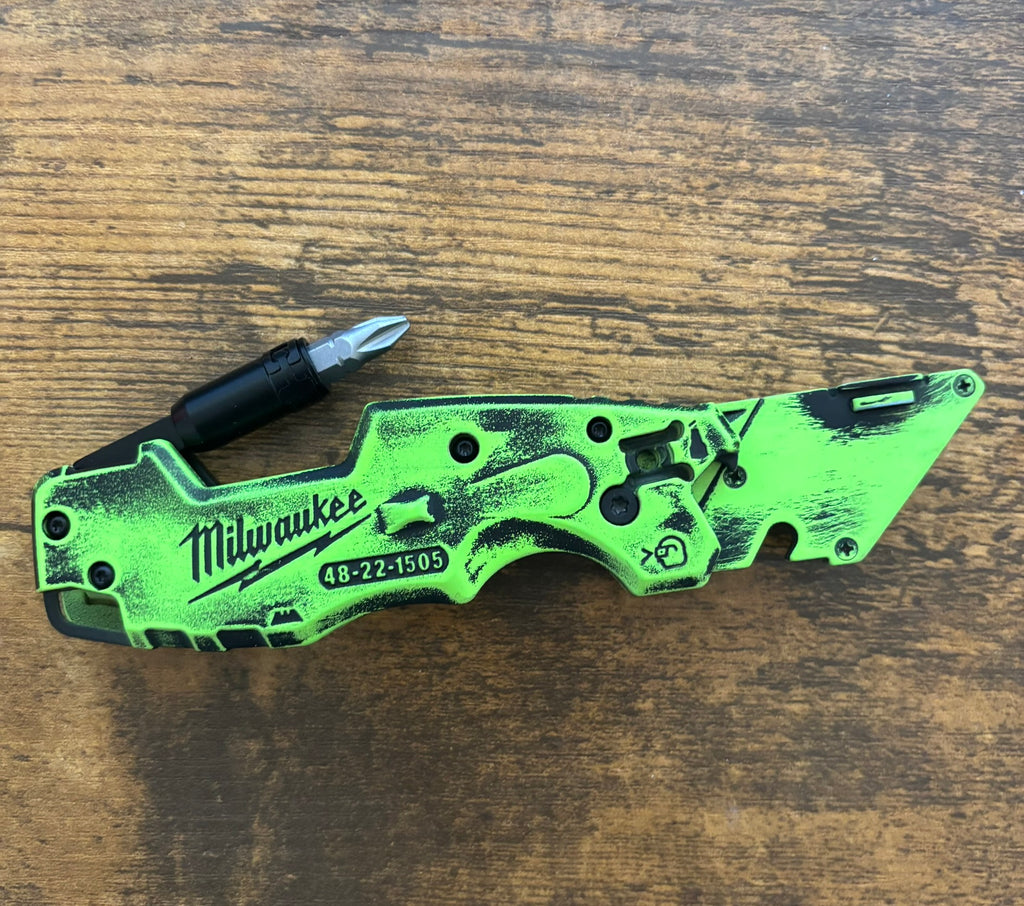 Milwaukee 6in1 Fastback Safety Yellow Distress Battleworn