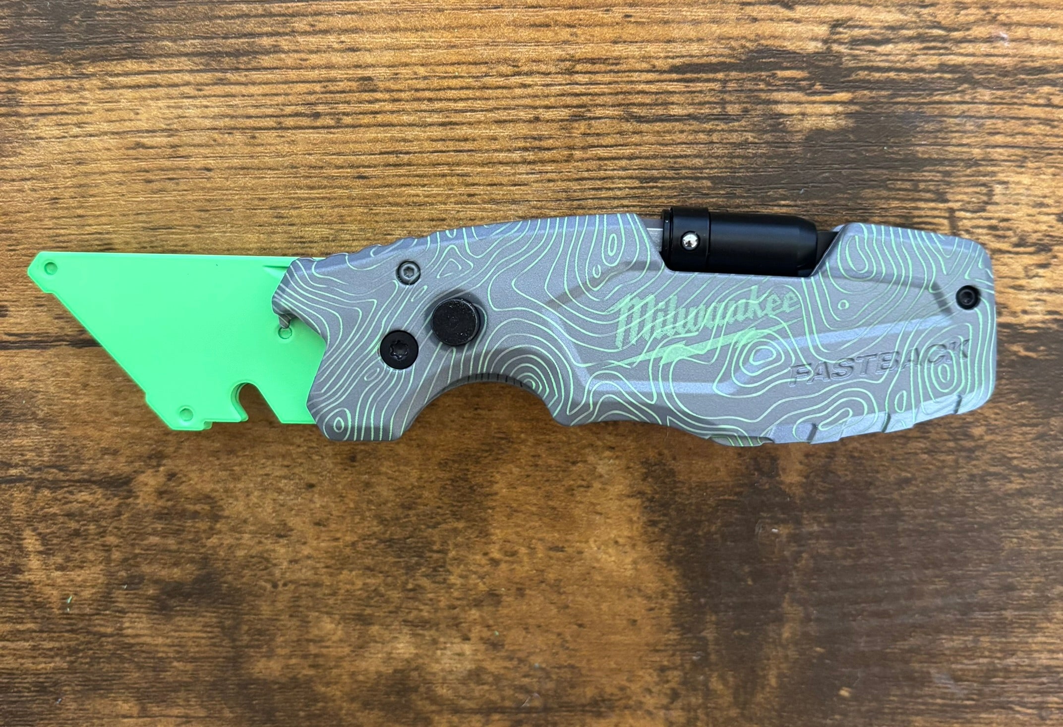 Milwaukee 6in1 Fastback Neon Green Grey TOPO